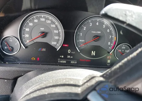 2016 BMW M3 z USA, uszkodzony, nr VIN WBS8M9C54G5G41759